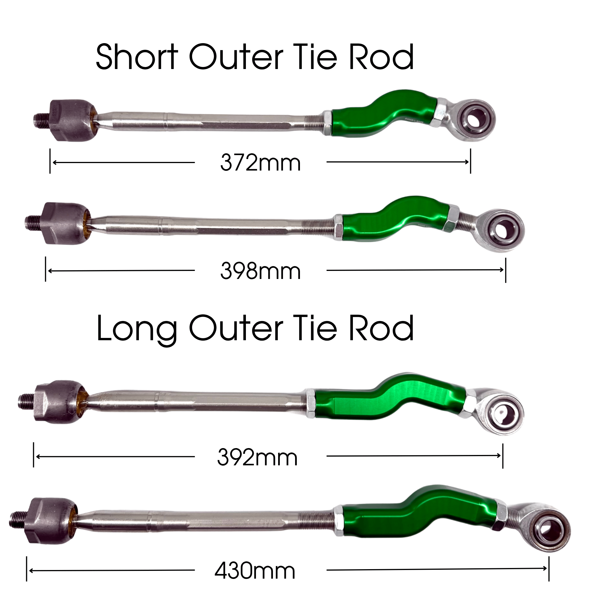 Billet Outer Tie Rods - SERIALNINE